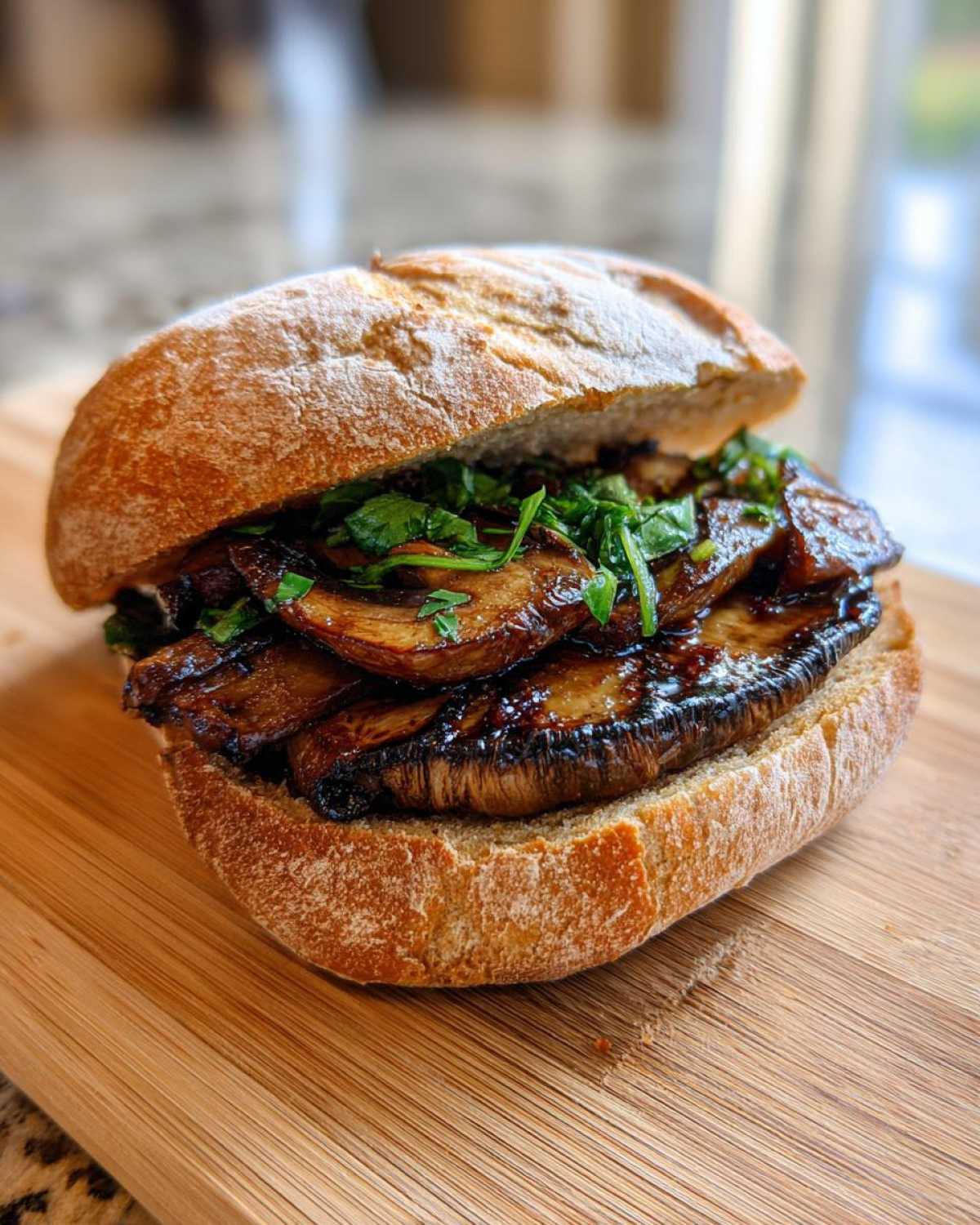Grilled Portobello Mushroom Burgers - detail 3