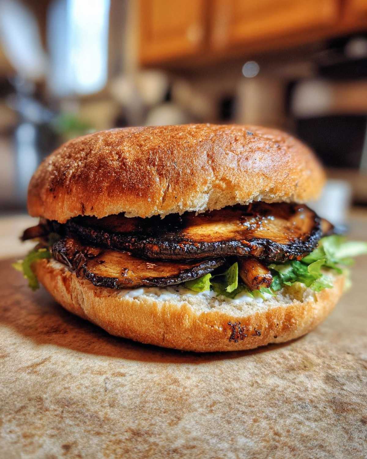 Grilled Portobello Mushroom Burgers - detail 4