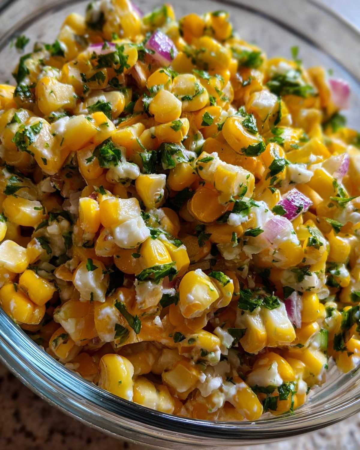 Healthy Elote-Inspired Corn Salad with Greek Yogurt - detail 2