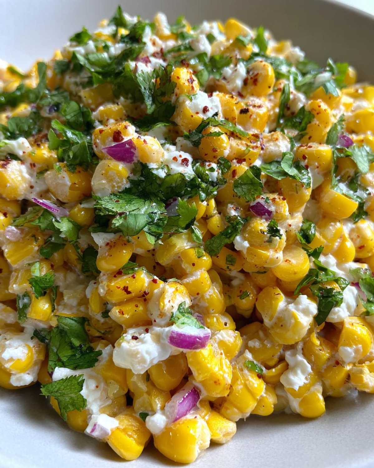 Healthy Elote-Inspired Corn Salad with Greek Yogurt - detail 3