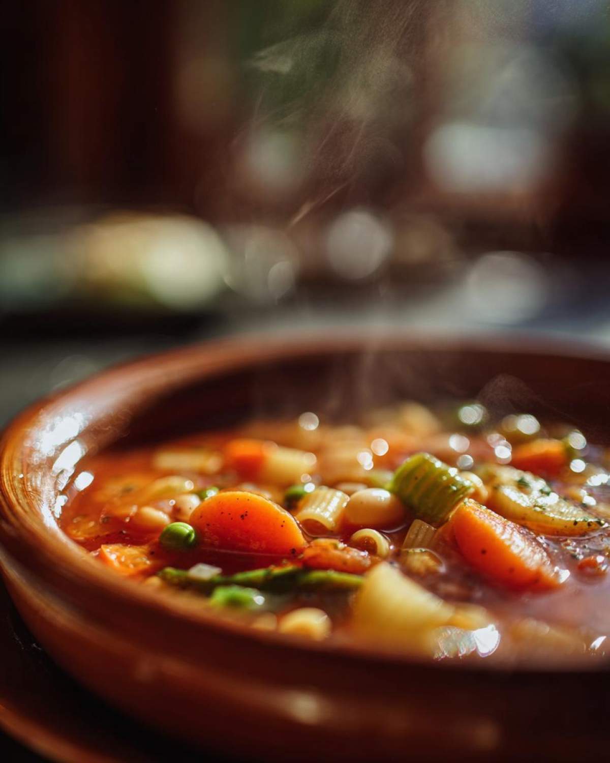Hearty Minestrone Soup (Vegetarian) - detail 1