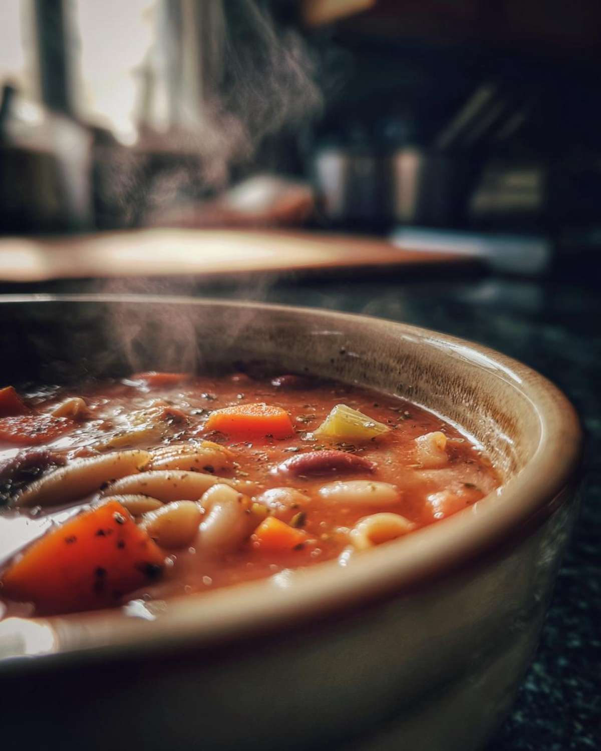 Hearty Minestrone Soup (Vegetarian) - detail 2