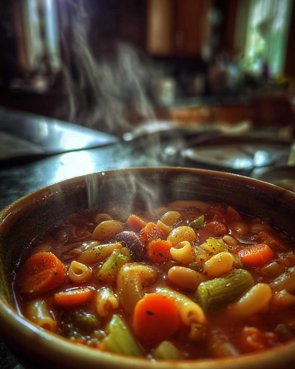 Hearty Minestrone Soup (Vegetarian) - detail 3
