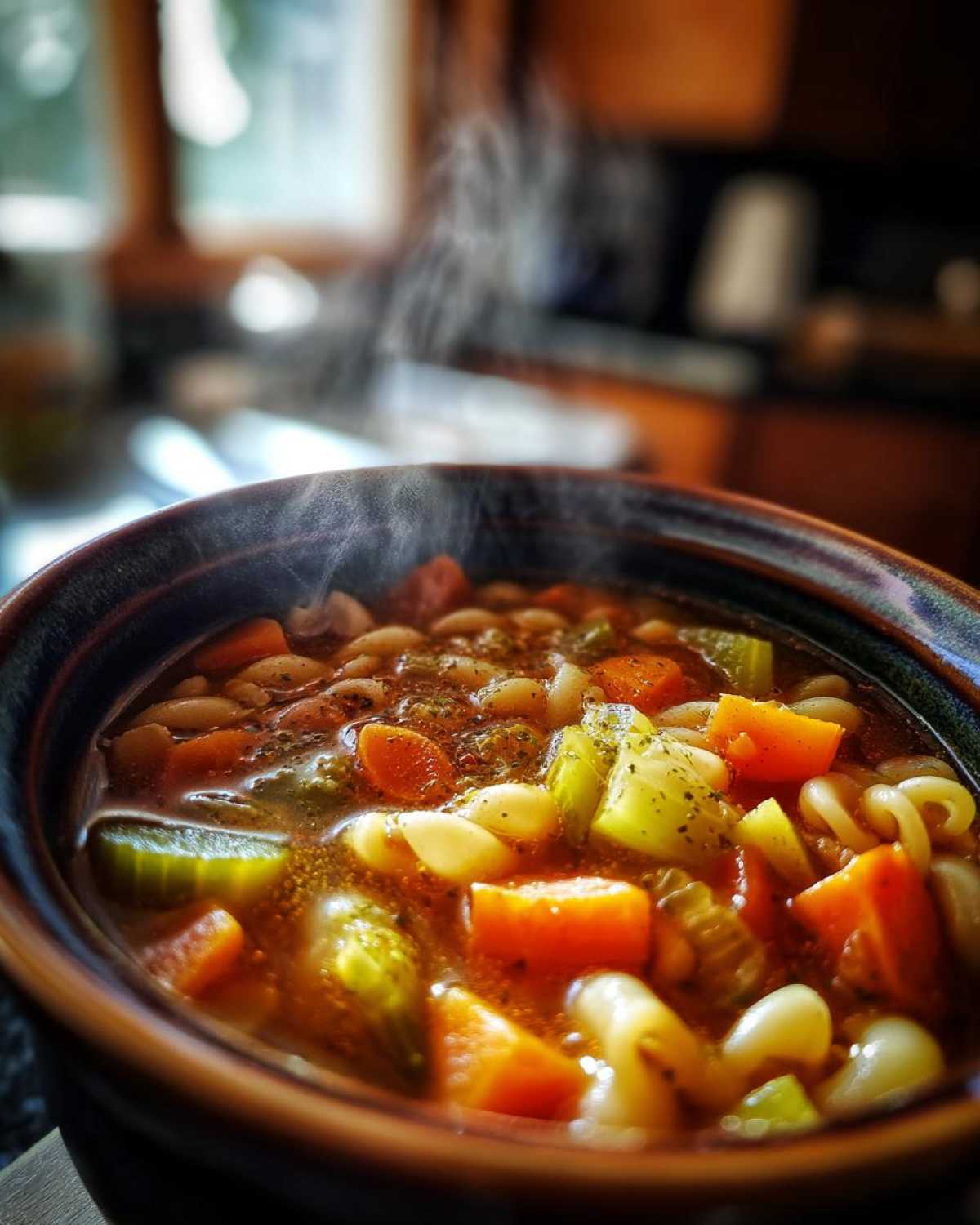 Hearty Minestrone Soup (Vegetarian) - detail 4