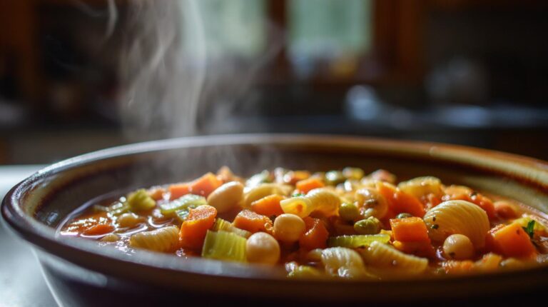 Hearty Minestrone Soup (Vegetarian)