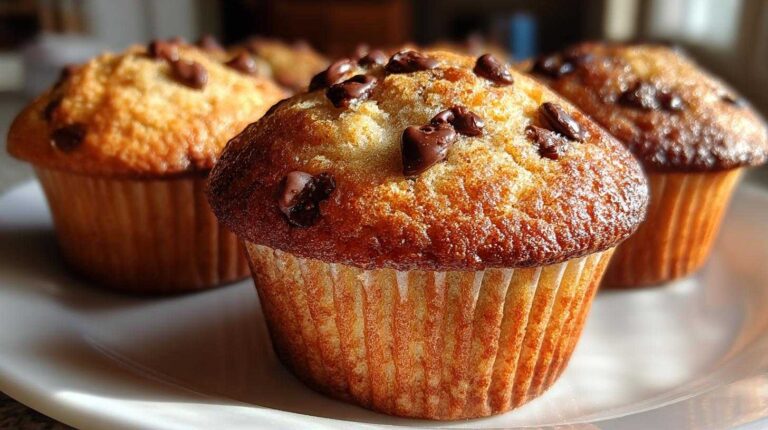 Homemade Chocolate Chip Muffins