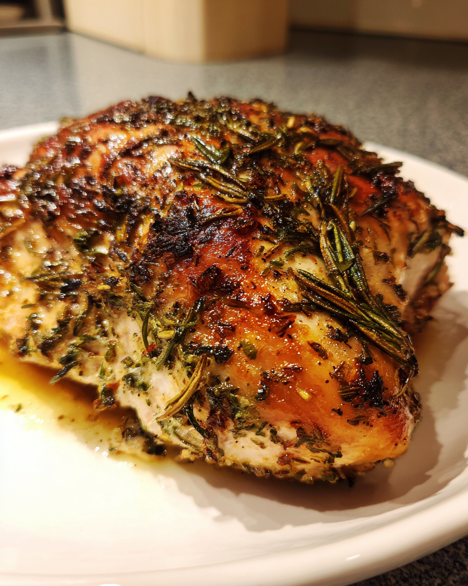 Juicy Garlic Herb Roast Turkey Breast - detail 2