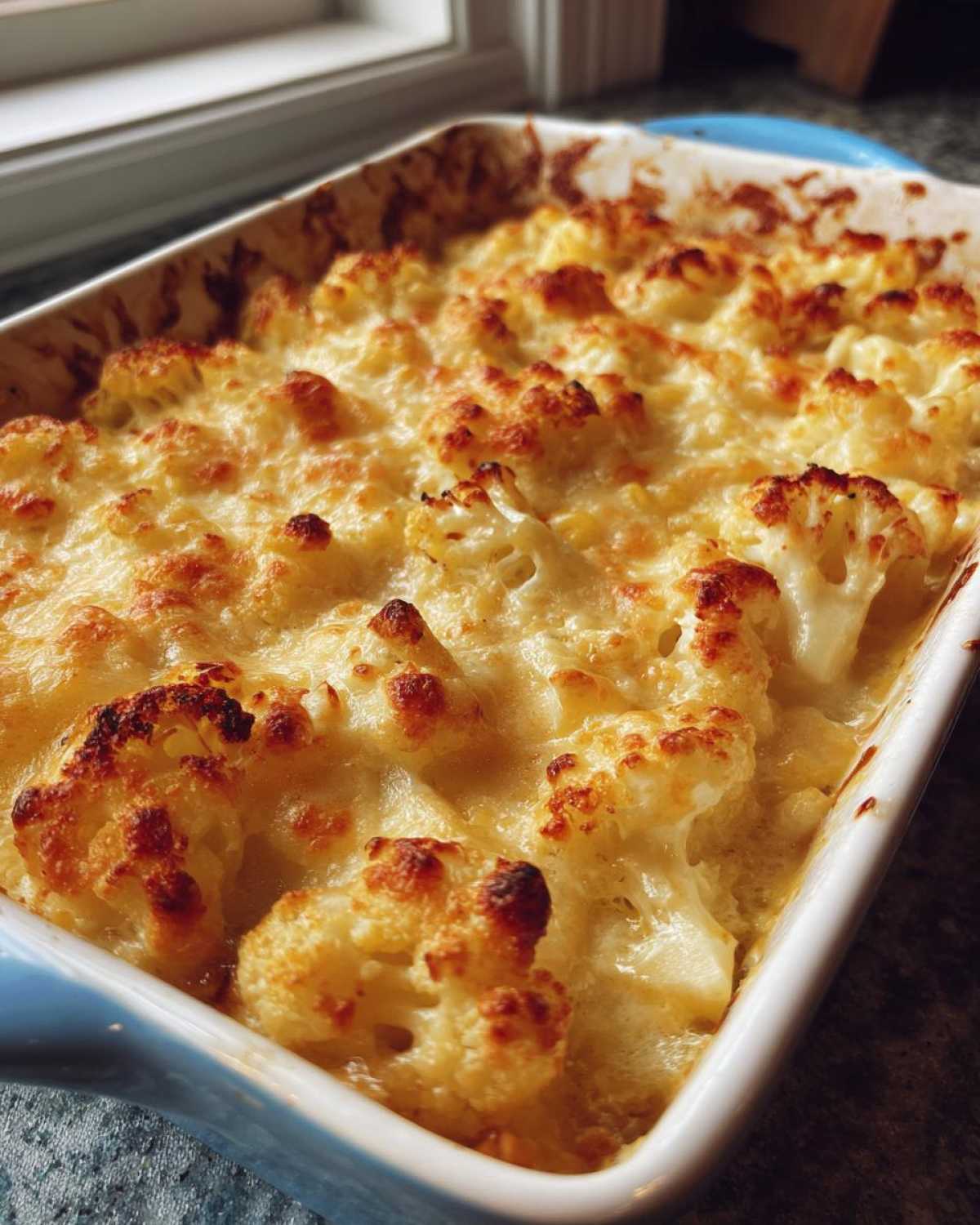 Keto Cauliflower Mac and Cheese - detail 1