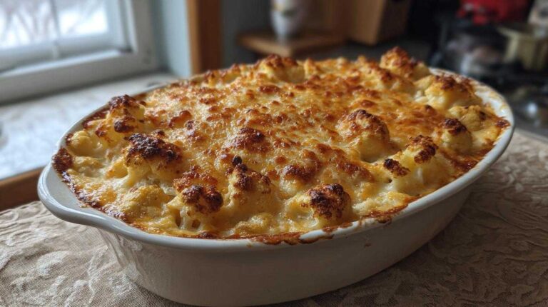 Keto Cauliflower Mac and Cheese