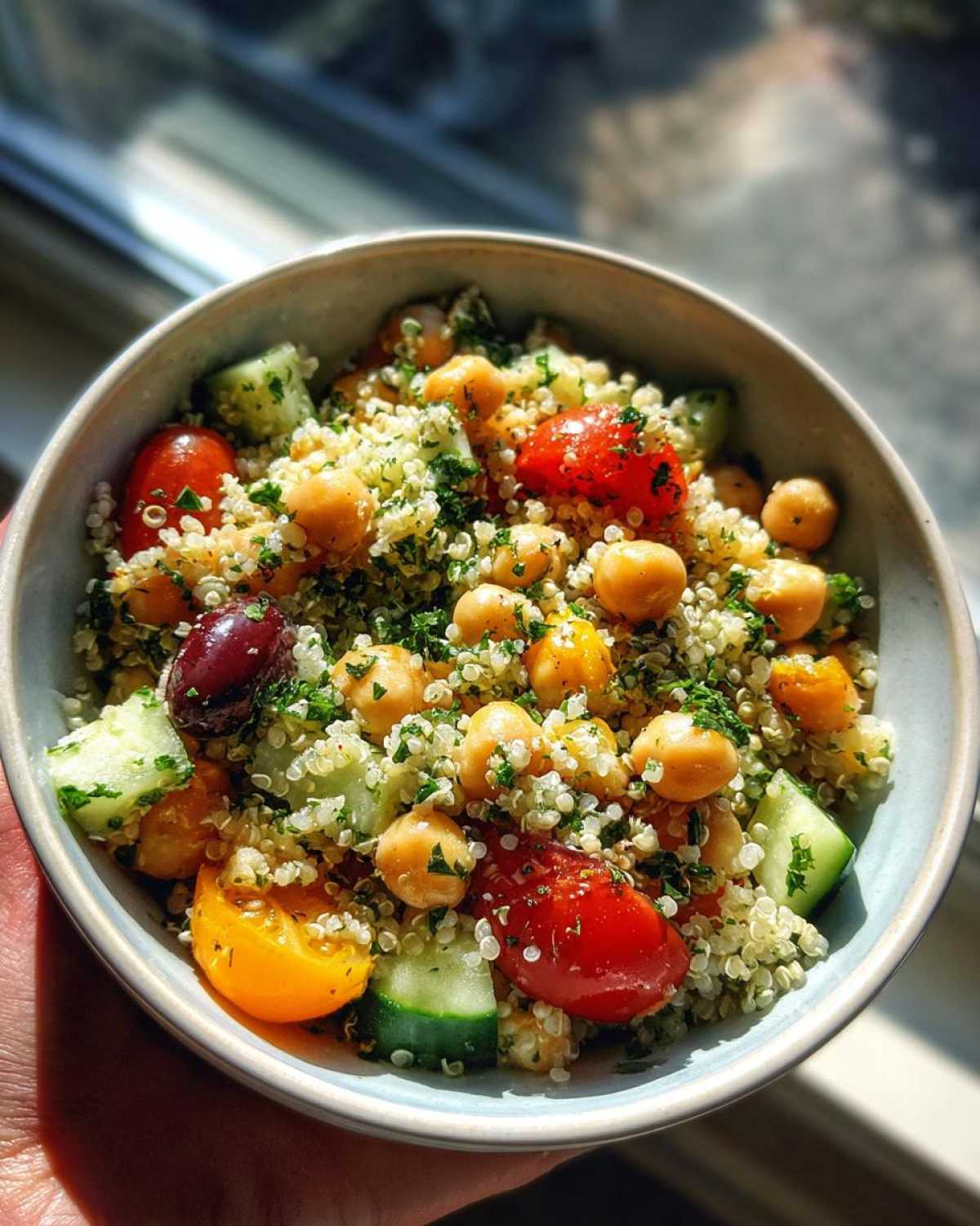 Mediterranean Quinoa Salad with Chickpeas - detail 3