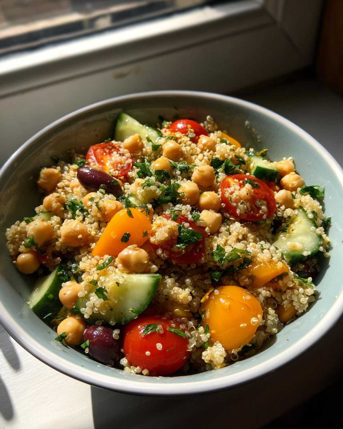 Mediterranean Quinoa Salad with Chickpeas - detail 4