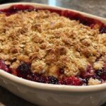 Mixed Berry Crumble with Oat Topping