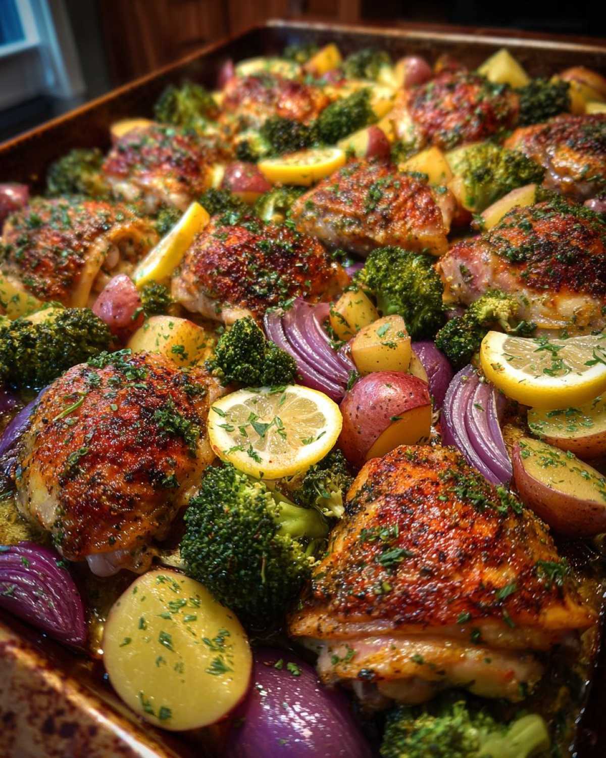 One-Pan Lemon Herb Roast Chicken and Veggies - detail 2