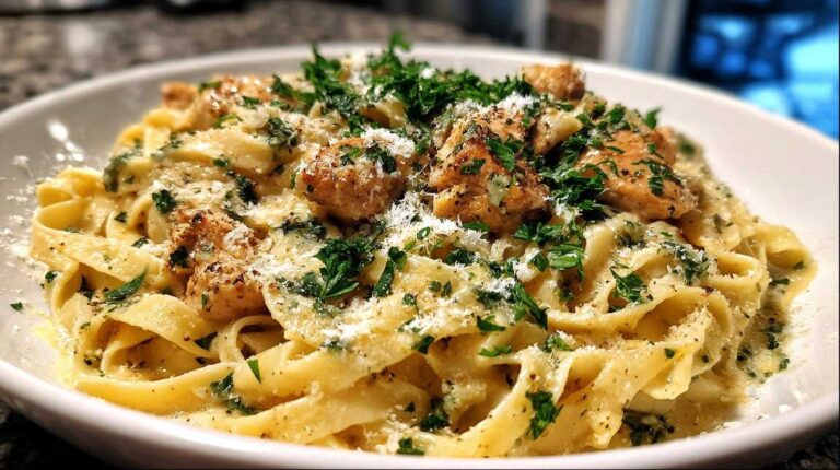 One-Pot Garlic Parmesan Chicken Alfredo