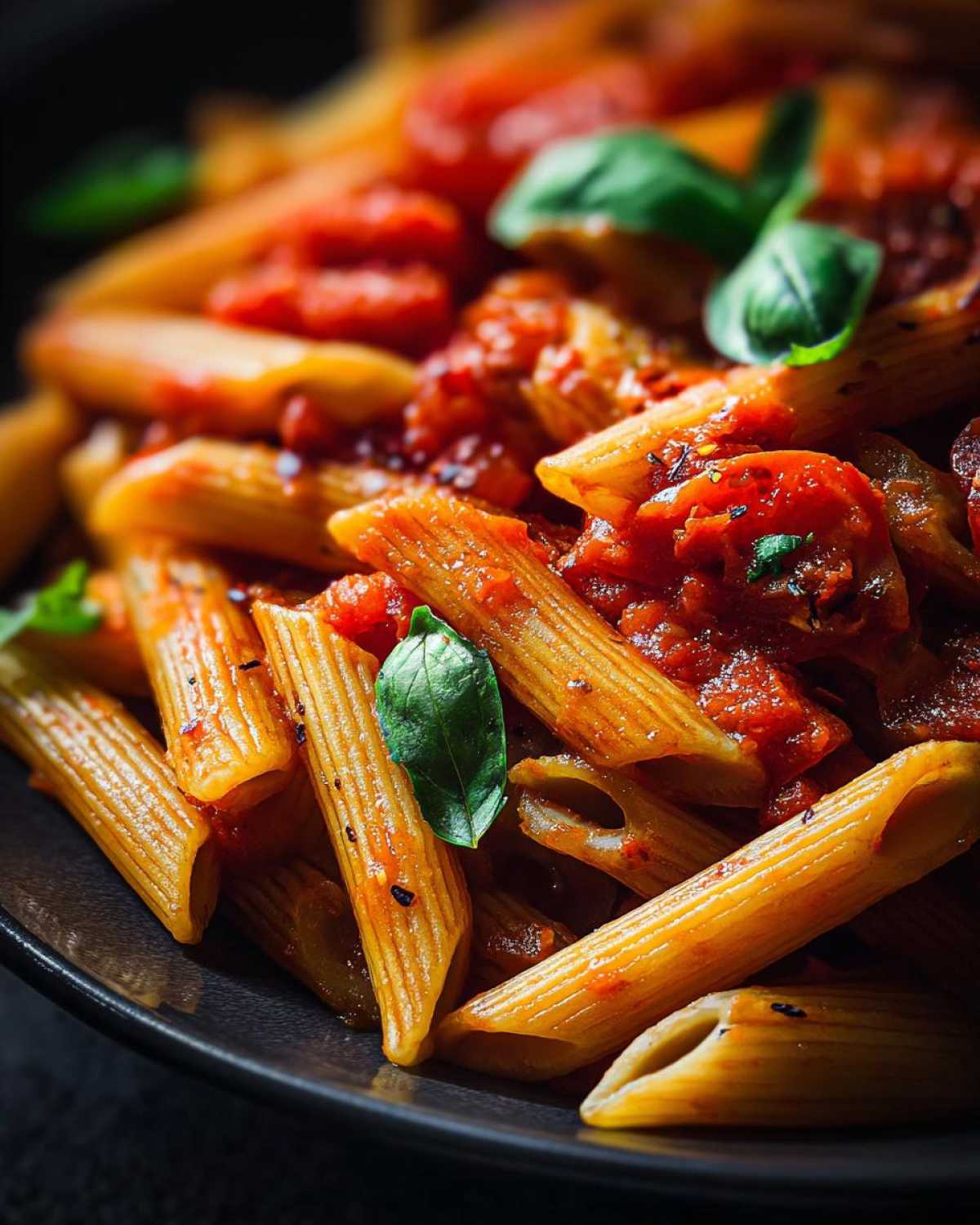 Penne Arrabbiata (Spicy Tomato Pasta) - detail 3