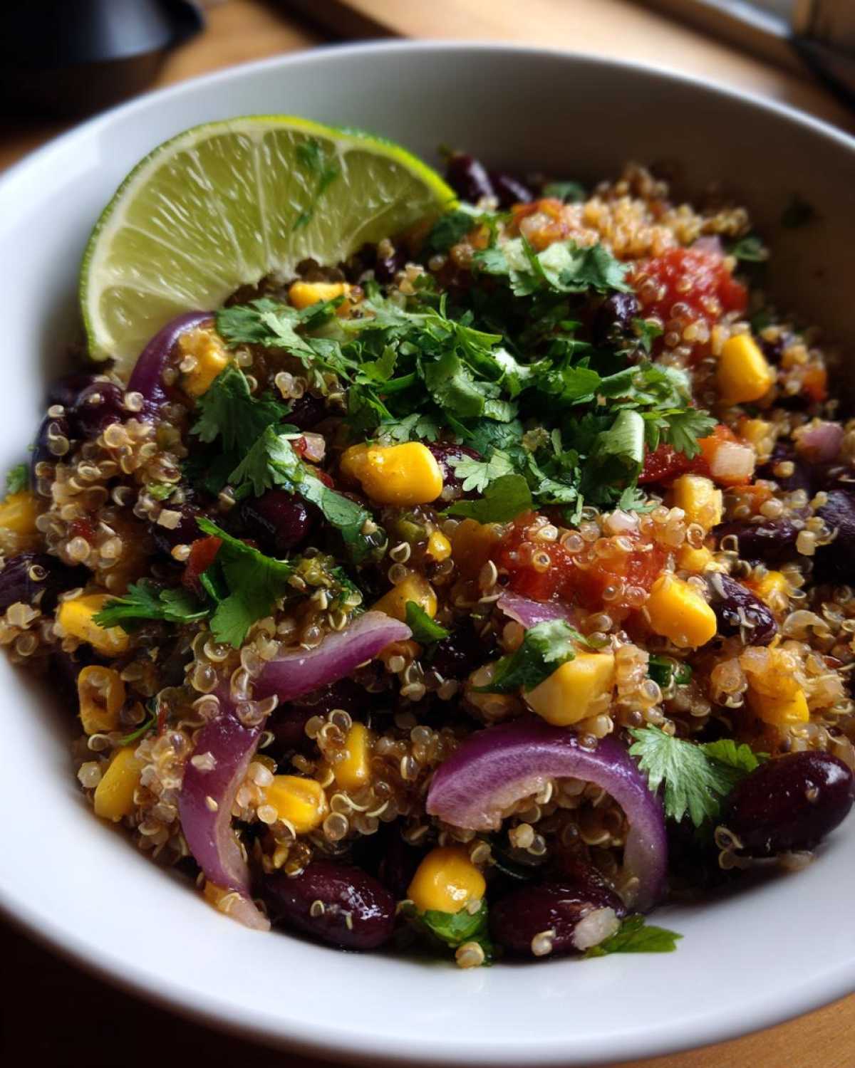 Quinoa Black Bean Burrito Bowl - detail 3