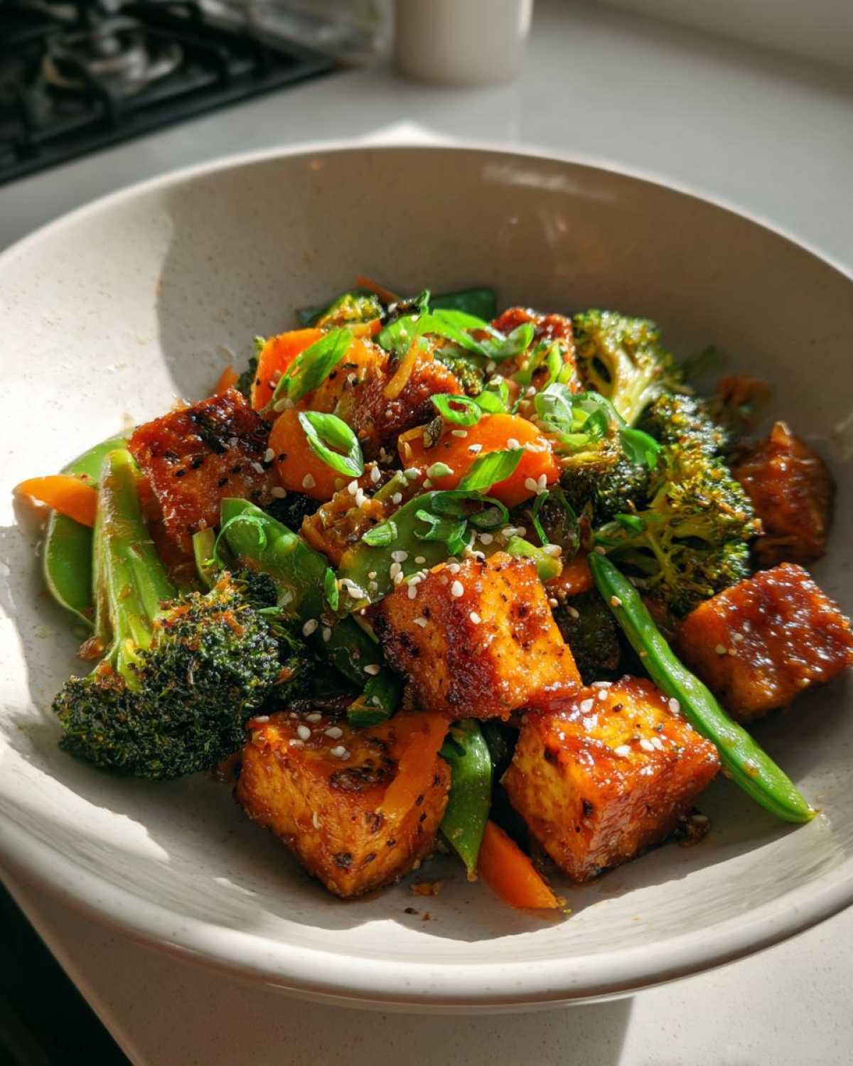 Sesame Ginger Tofu Stir-Fry - detail 2