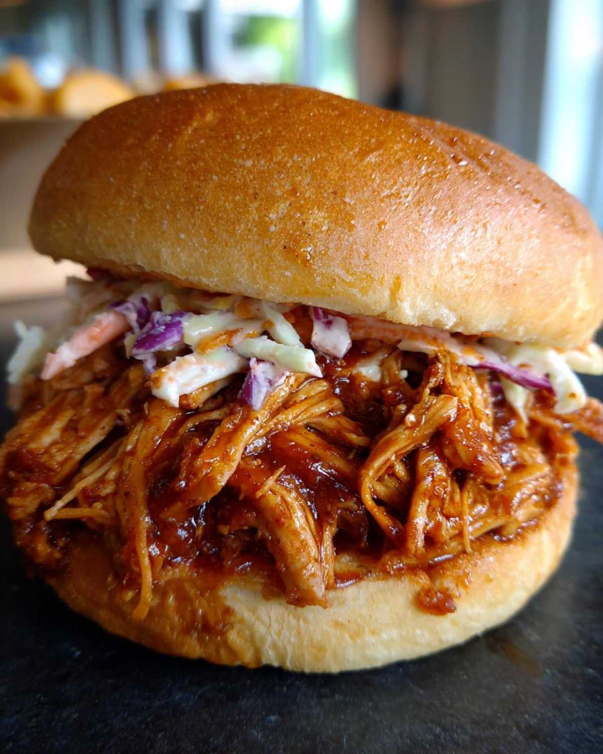 Slow Cooker BBQ Pulled Chicken Sandwiches - detail 1