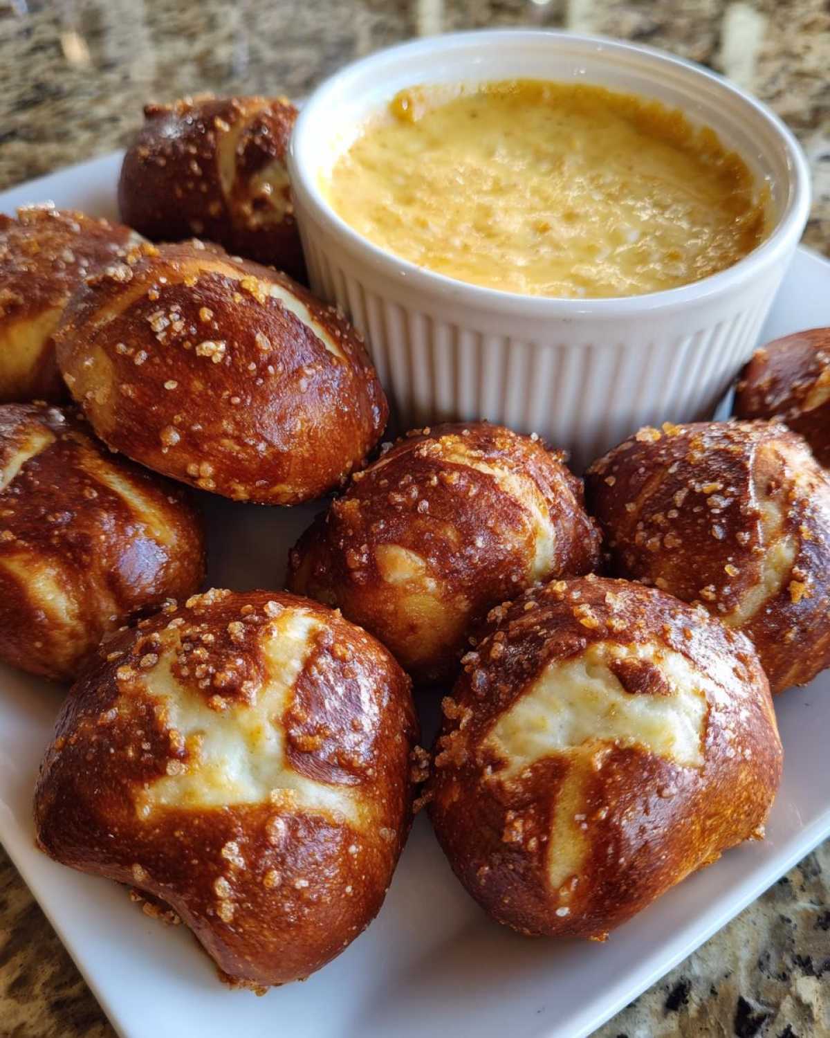 Soft Pretzel Bites with Beer Cheese Dip - detail 1