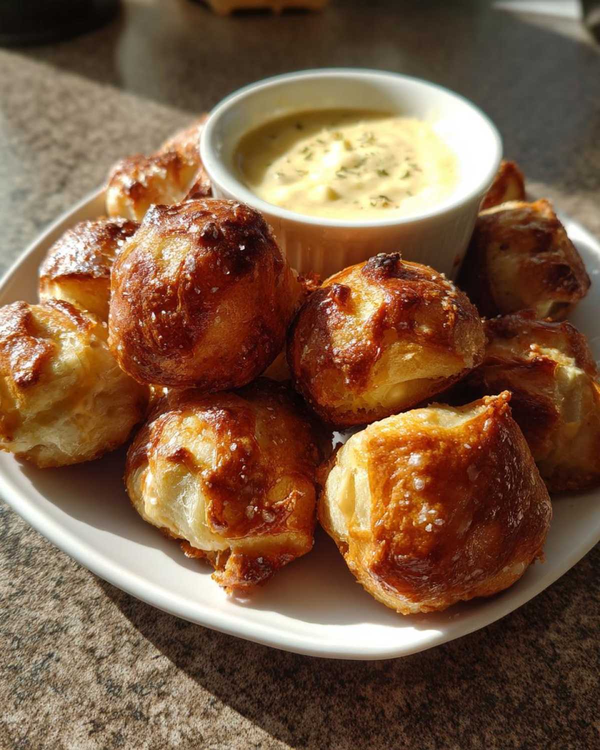 Soft Pretzel Bites with Beer Cheese Dip - detail 2