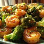 Spicy Garlic Shrimp Stir-Fry with Broccoli