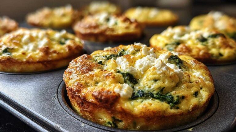 Spinach Feta Egg Muffins
