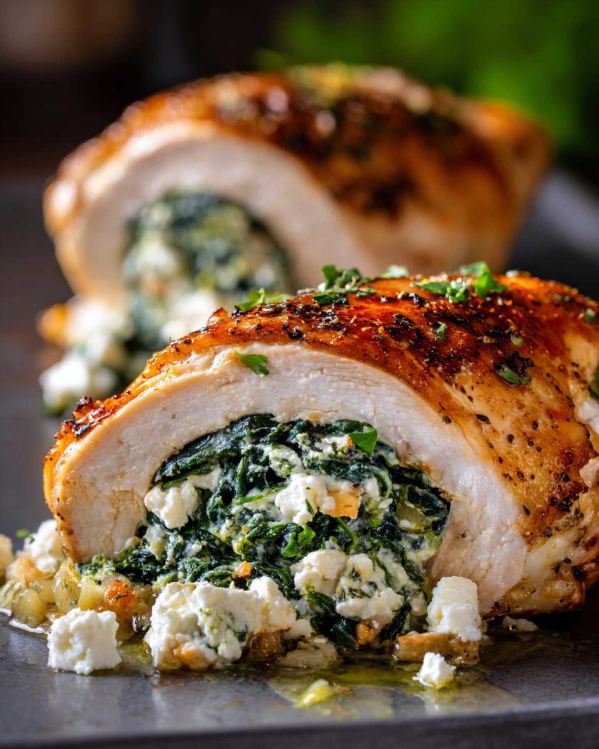 Spinach and Feta Stuffed Chicken Breasts - detail 1