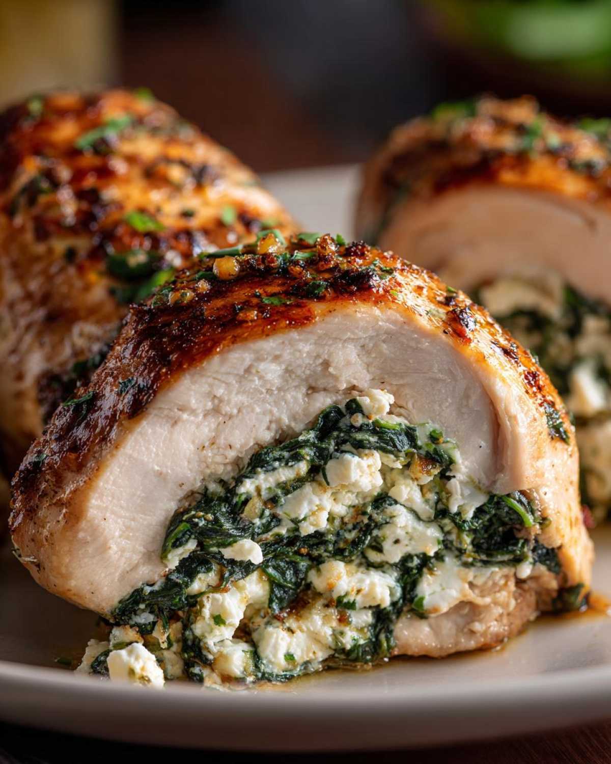 Spinach and Feta Stuffed Chicken Breasts - detail 2