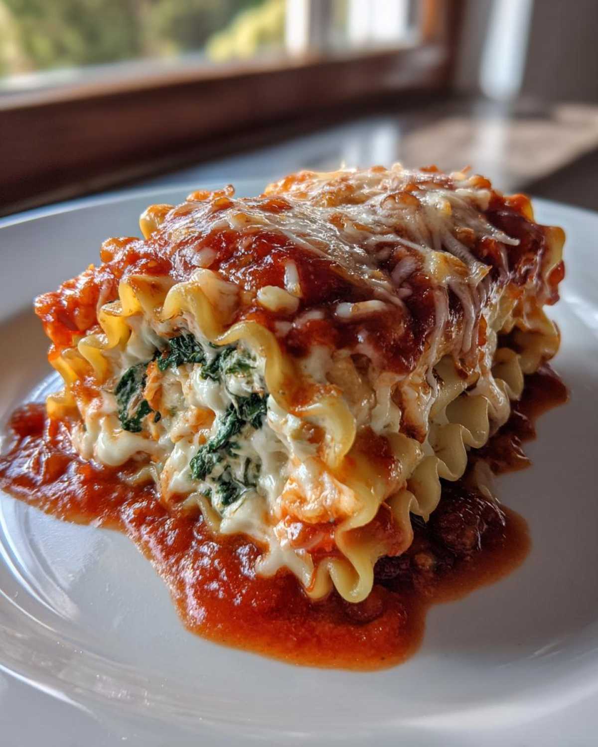 Spinach and Ricotta Lasagna Roll-Ups - detail 3