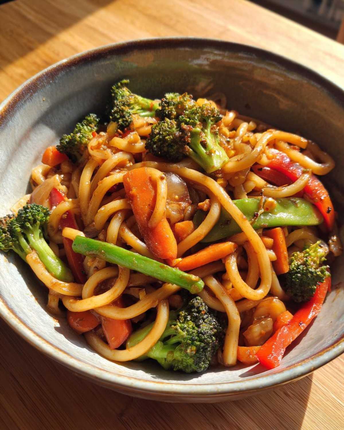 Stir-Fried Udon Noodles with Vegetables - detail 2