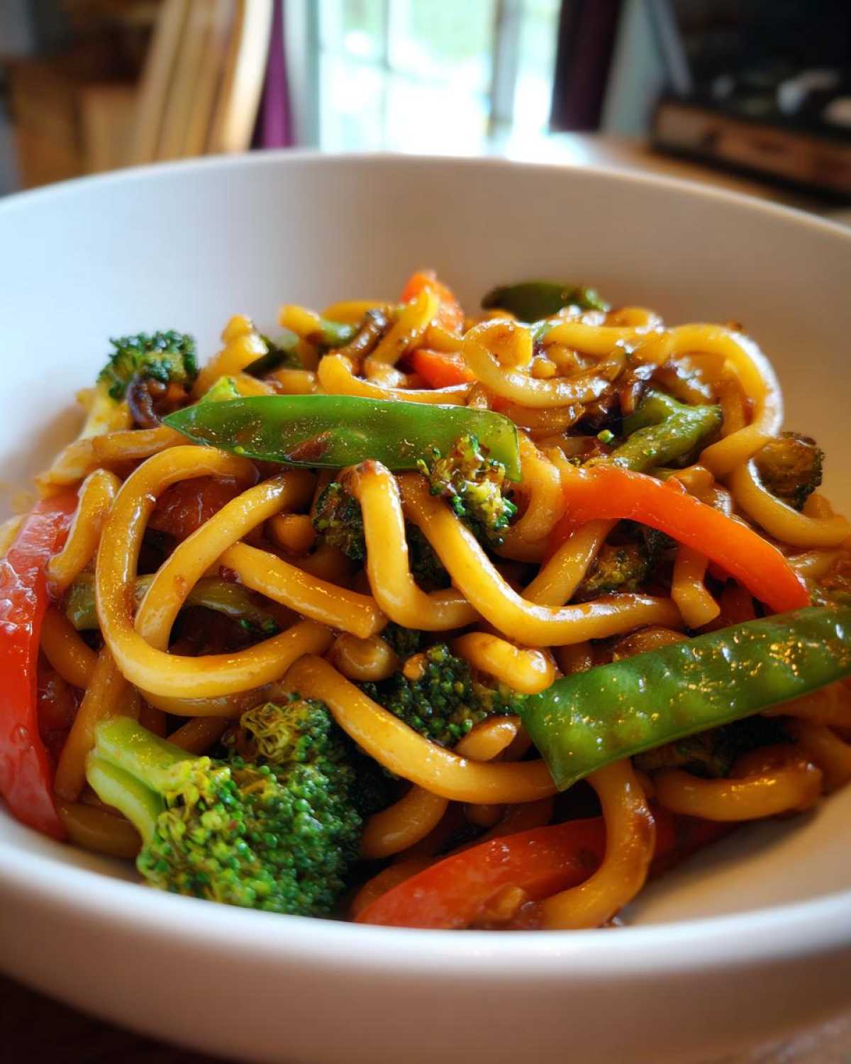 Stir-Fried Udon Noodles with Vegetables - detail 3