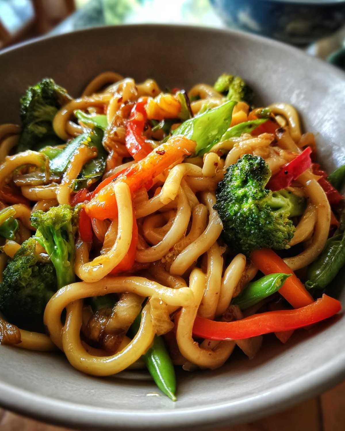 Stir-Fried Udon Noodles with Vegetables - detail 4