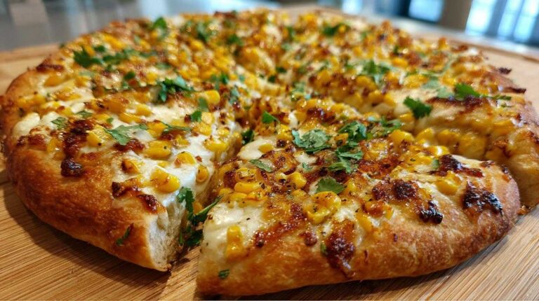 Street Corn Pizza with Jalapeño and Mexican Cheese Blend