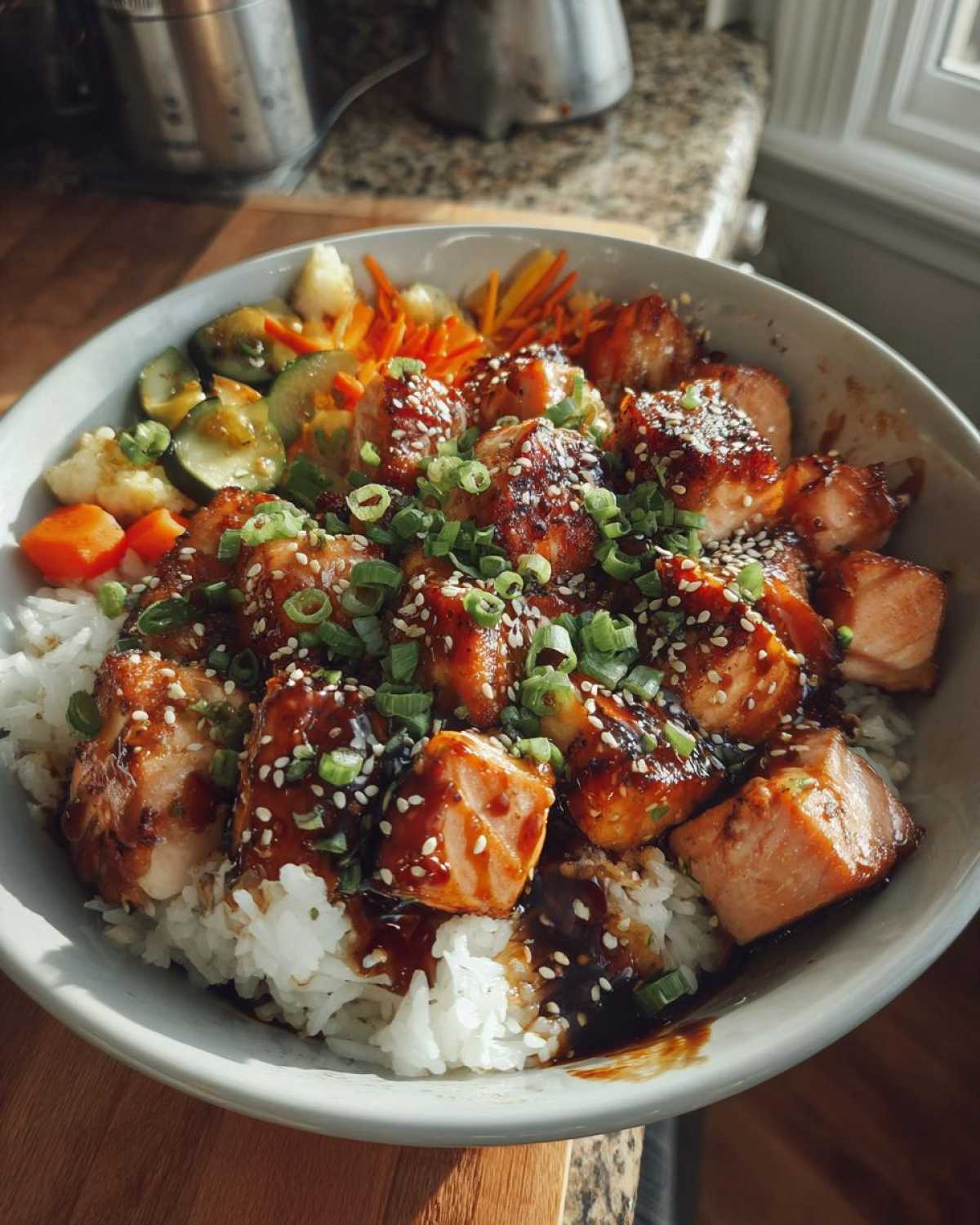 Teriyaki Glazed Salmon Bowl - detail 4