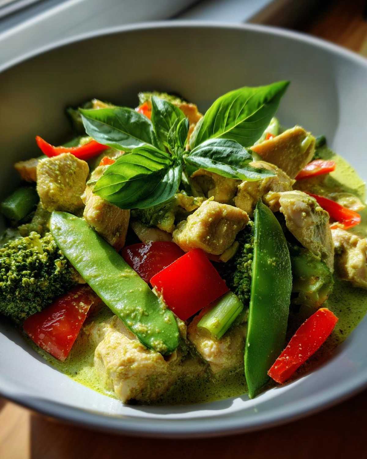 Thai Green Curry with Vegetables - detail 1