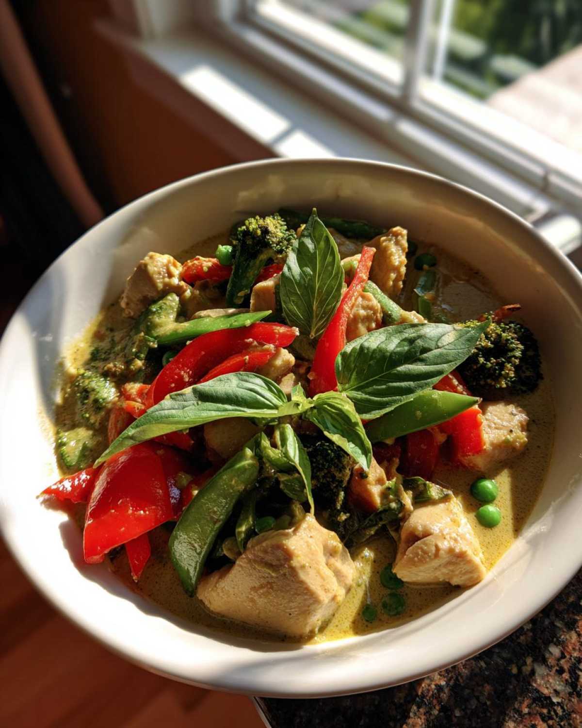 Thai Green Curry with Vegetables - detail 2