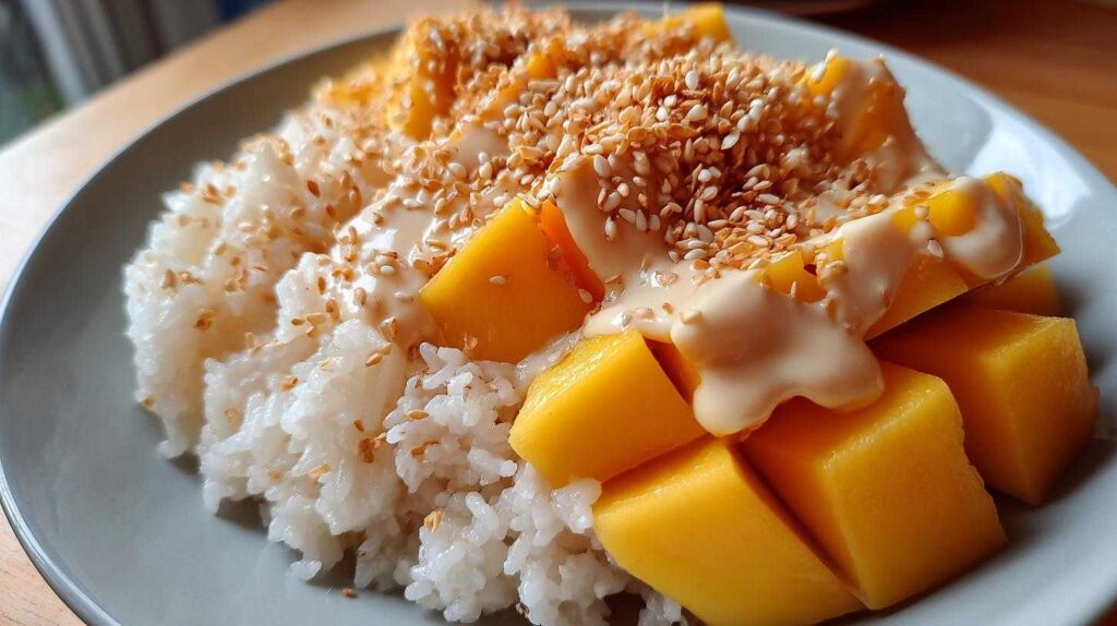 Amazing Thai Mango Sticky Rice in 30 mins - Forkful Heaven