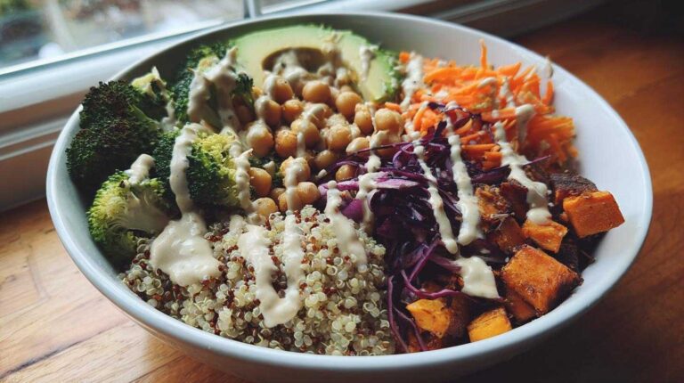 Vegan Buddha Bowl with Tahini Dressing