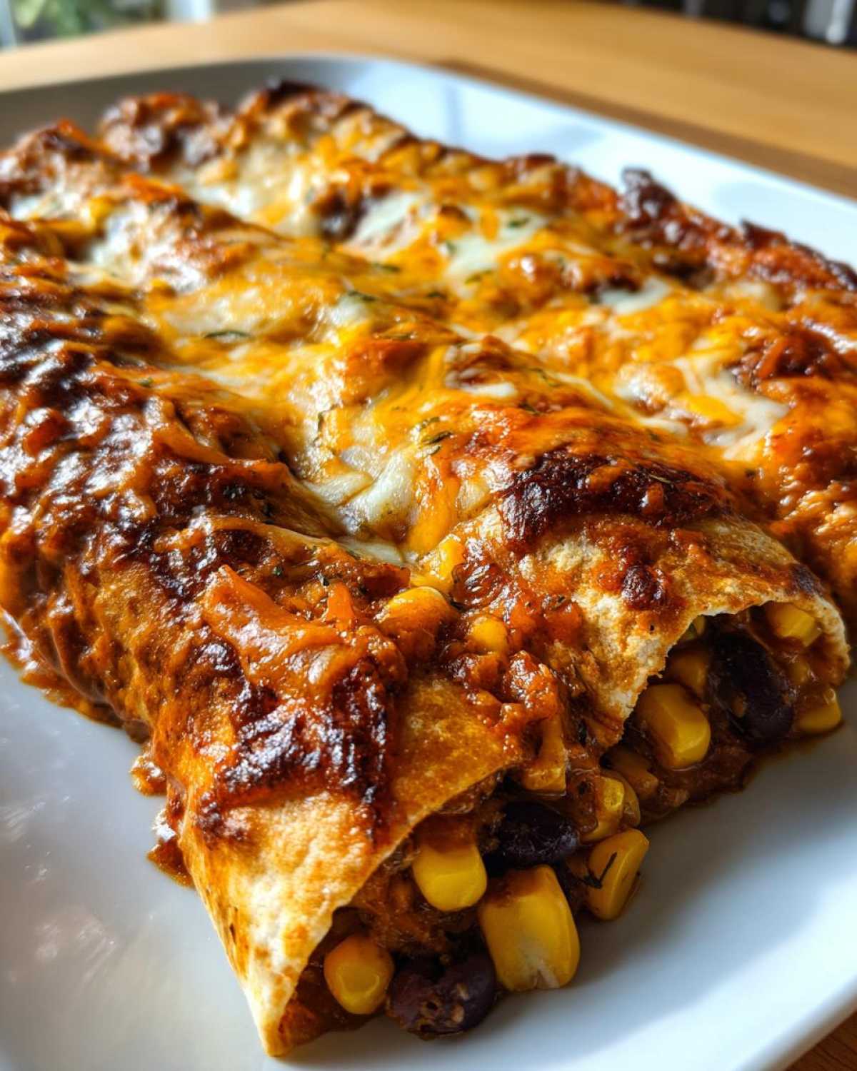 Vegetarian Black Bean Enchiladas - detail 3