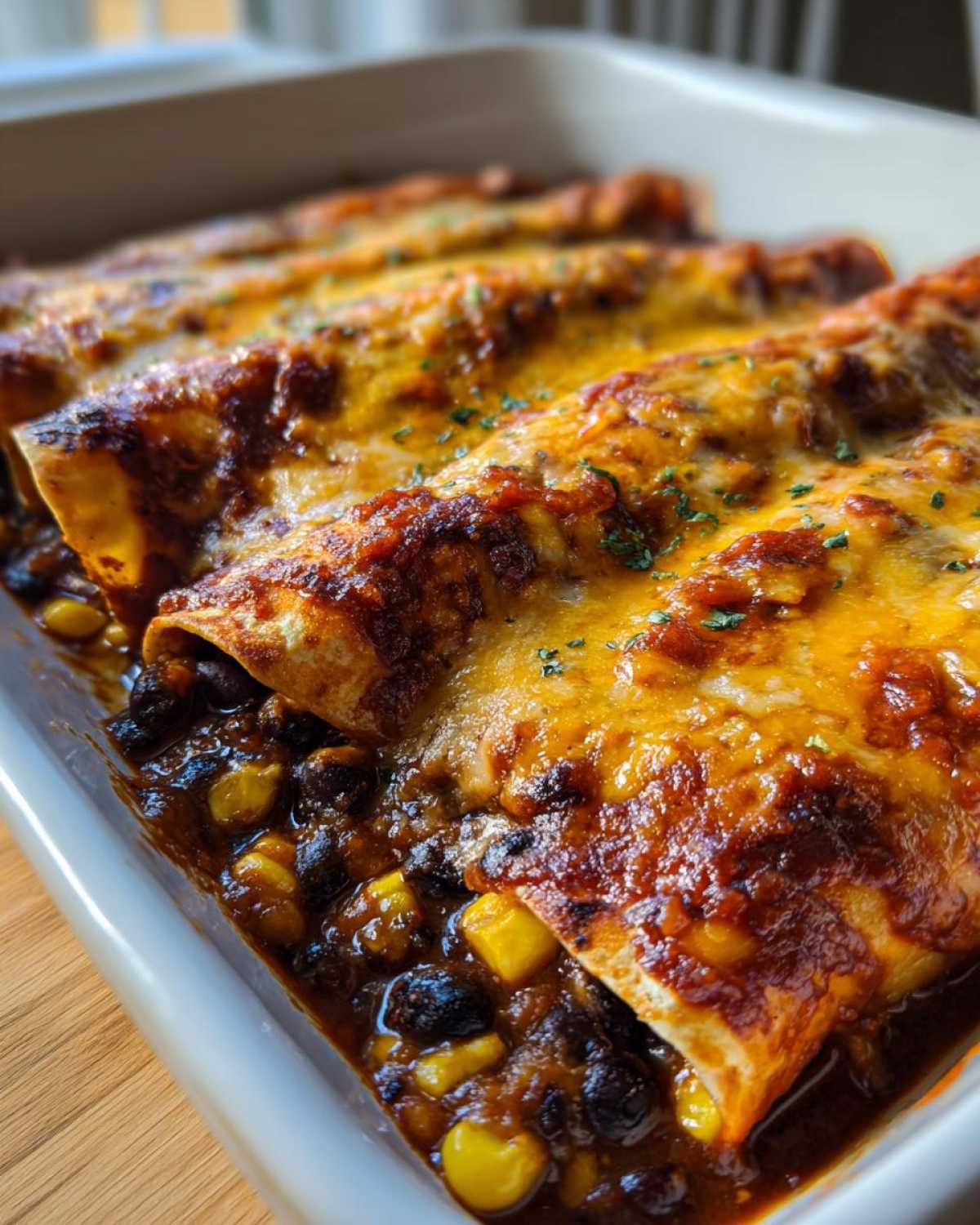Vegetarian Black Bean Enchiladas - detail 4