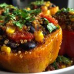 Vegetarian Quinoa-Stuffed Bell Peppers