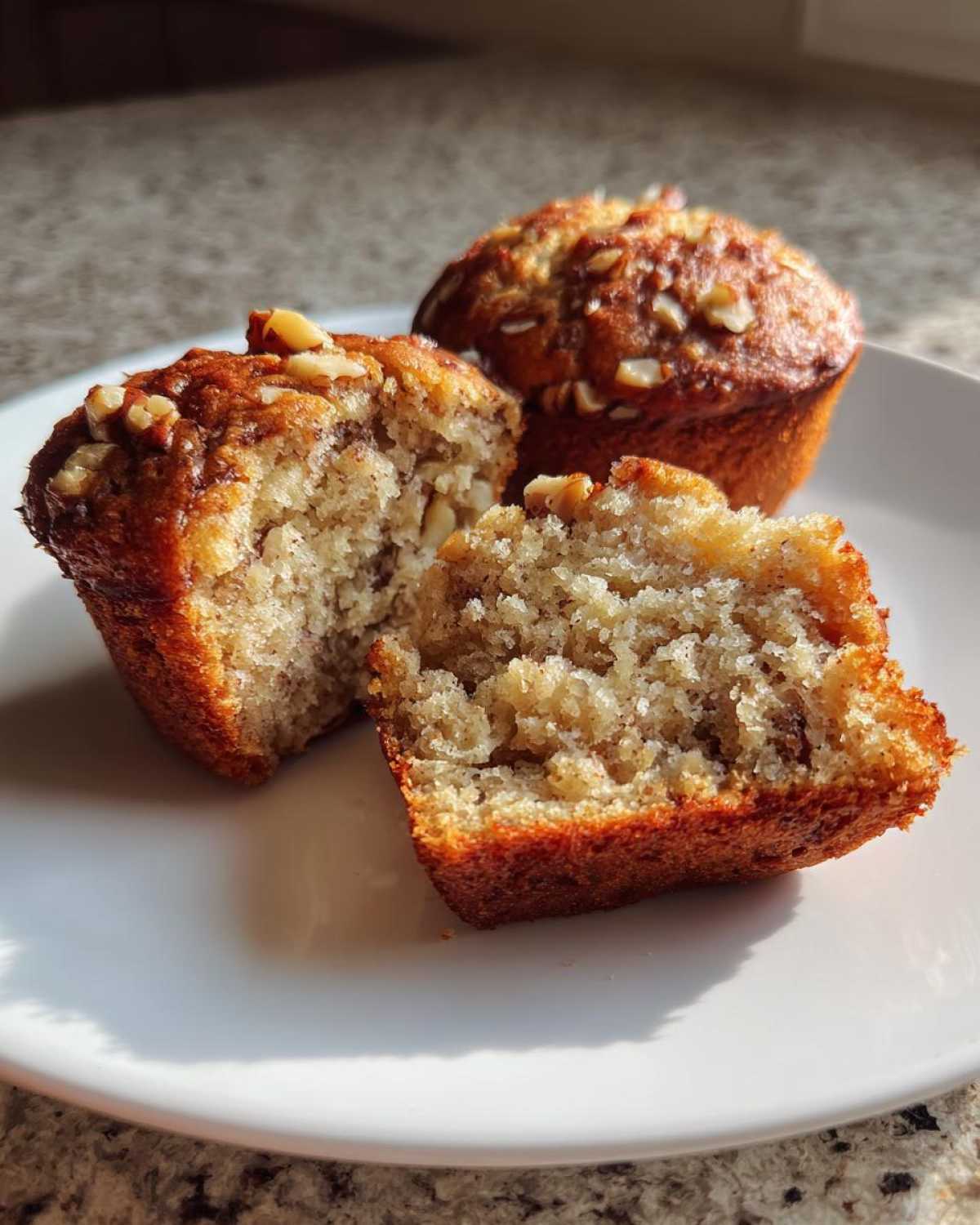 Whole Wheat Banana Nut Muffins - detail 1