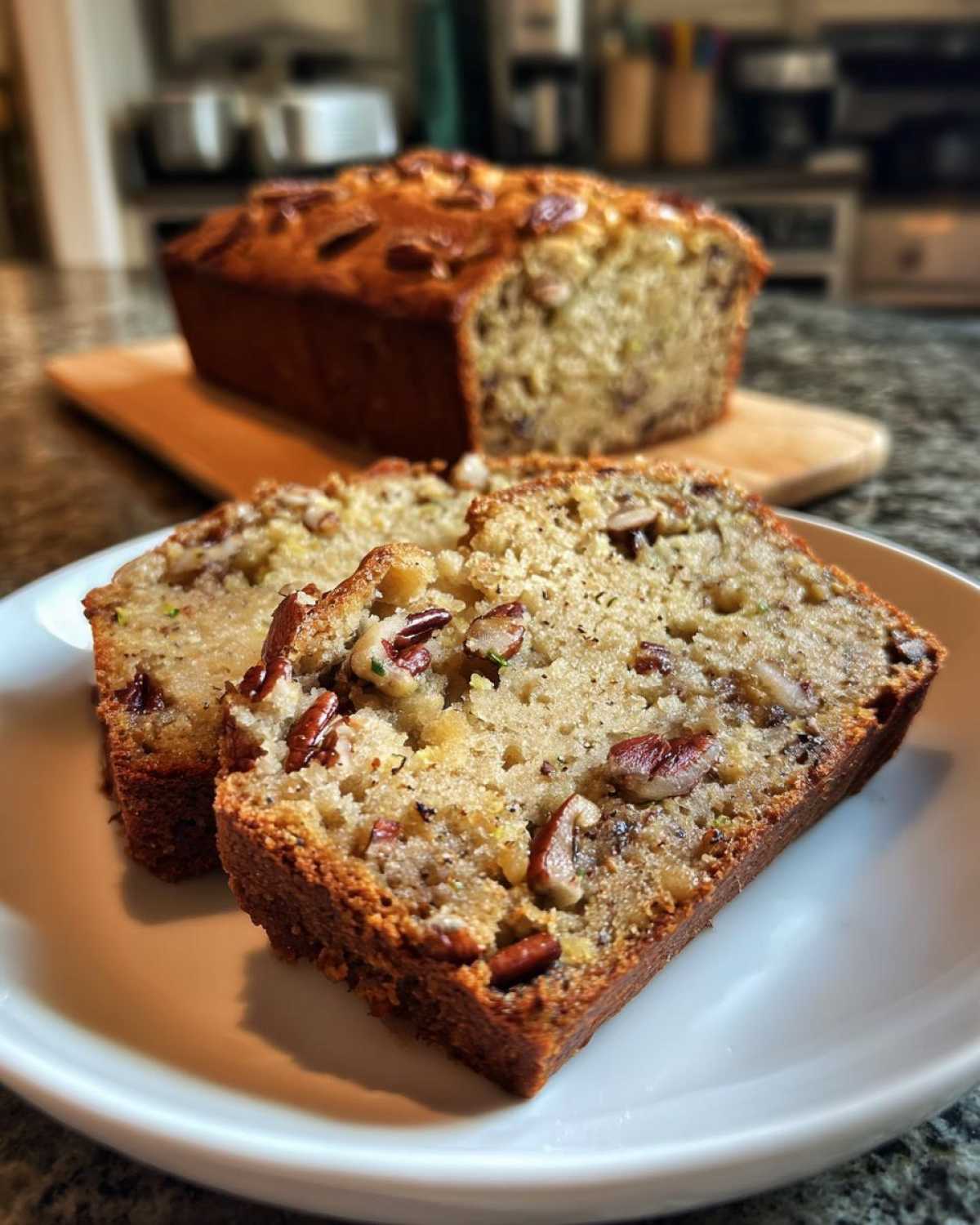 Zucchini Bread with Pecans - detail 3