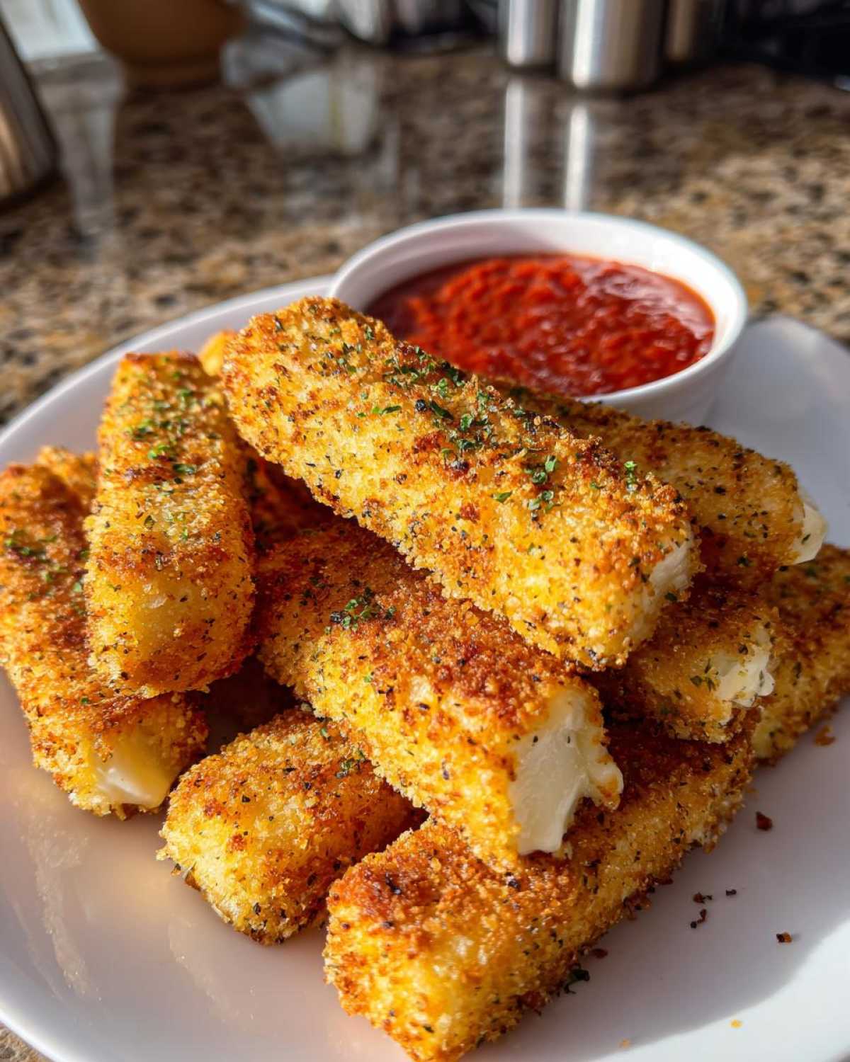 Air Fryer Mozzarella Sticks - Lightened Up Classic - detail 3