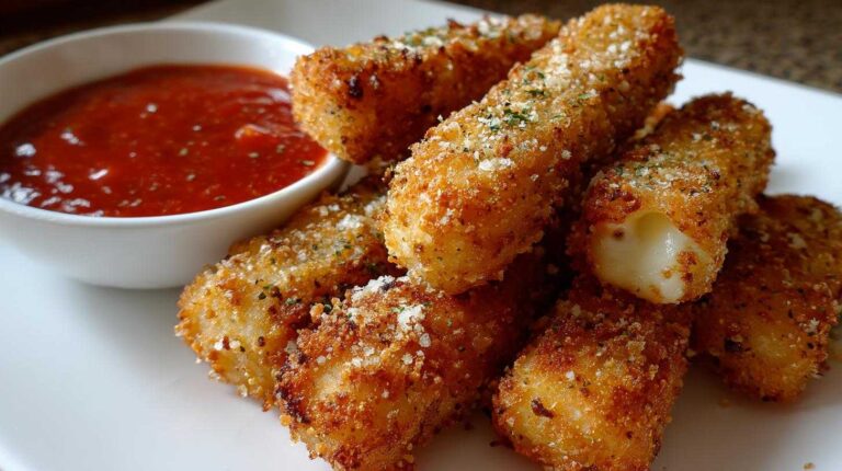 Air Fryer Mozzarella Sticks - Lightened Up Classic