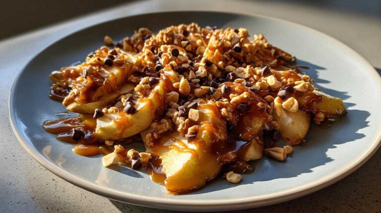 Amazing Apple Nachos: 10-Minute Delight Apple Nachos with Caramel Drizzle - Fun Fruit Snack