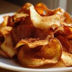 Baked Apple Chips with Cinnamon Sugar - Fall Snack