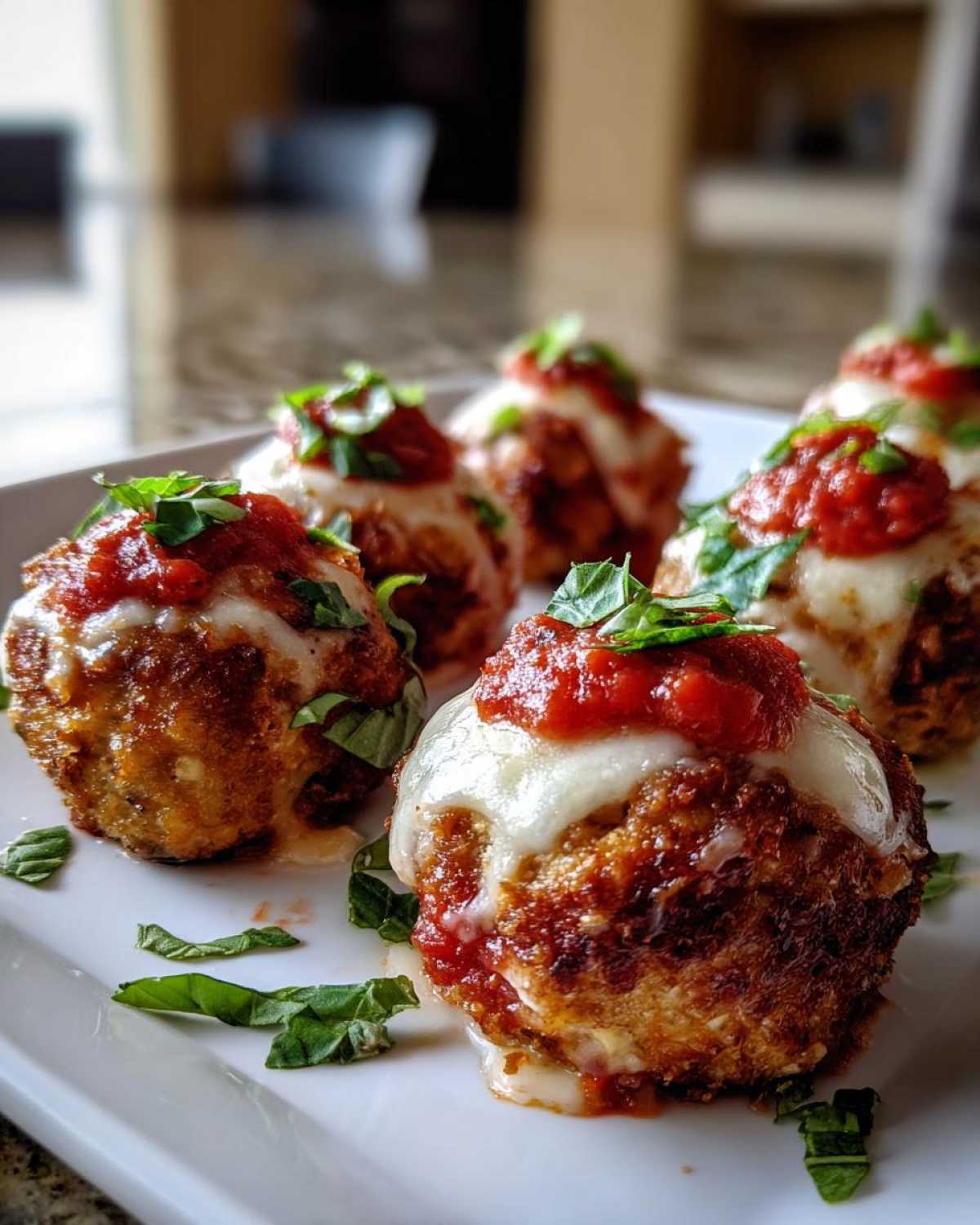 Baked Chicken Parmesan Meatballs - Bite-Sized Italian Classic - detail 2