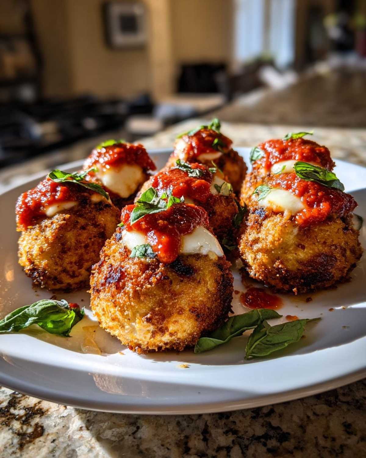Baked Chicken Parmesan Meatballs - Bite-Sized Italian Classic - detail 3