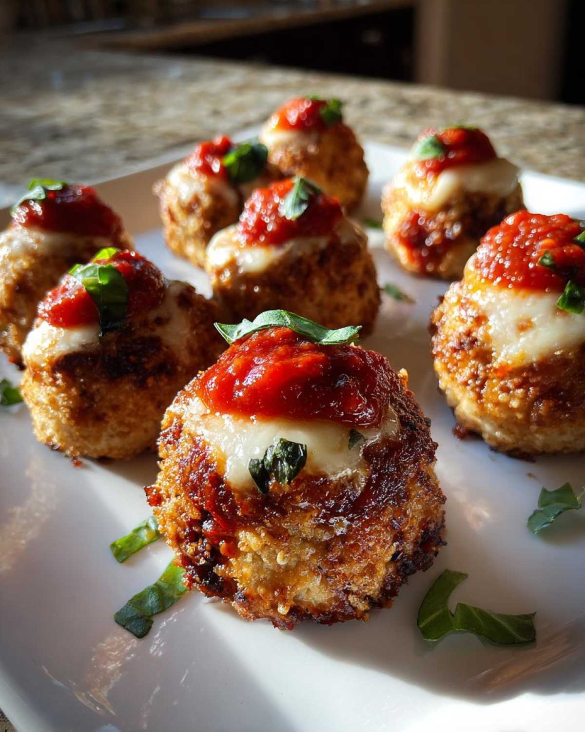 Baked Chicken Parmesan Meatballs - Bite-Sized Italian Classic - detail 4
